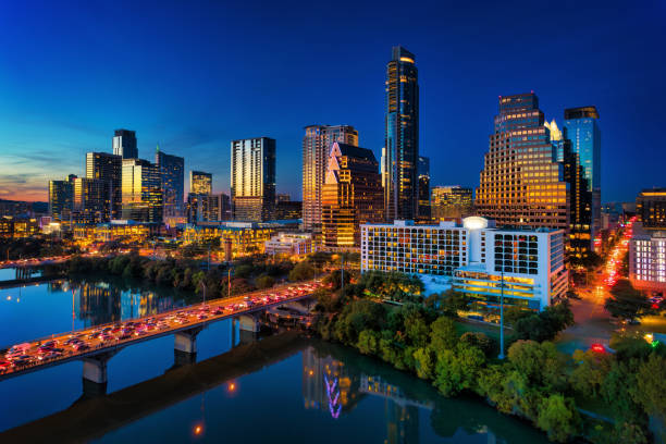 Austin Skyline at Sunset